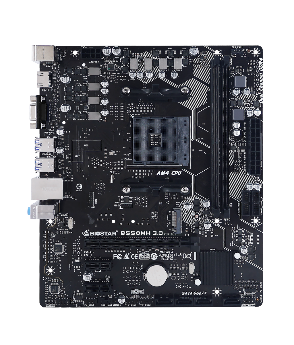 B550MH 3.0 AMD Socket AM4 gaming motherboard
