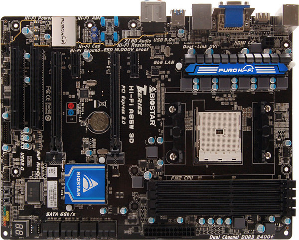 Hi-Fi A85W 3D AMD Socket FM2 gaming motherboard