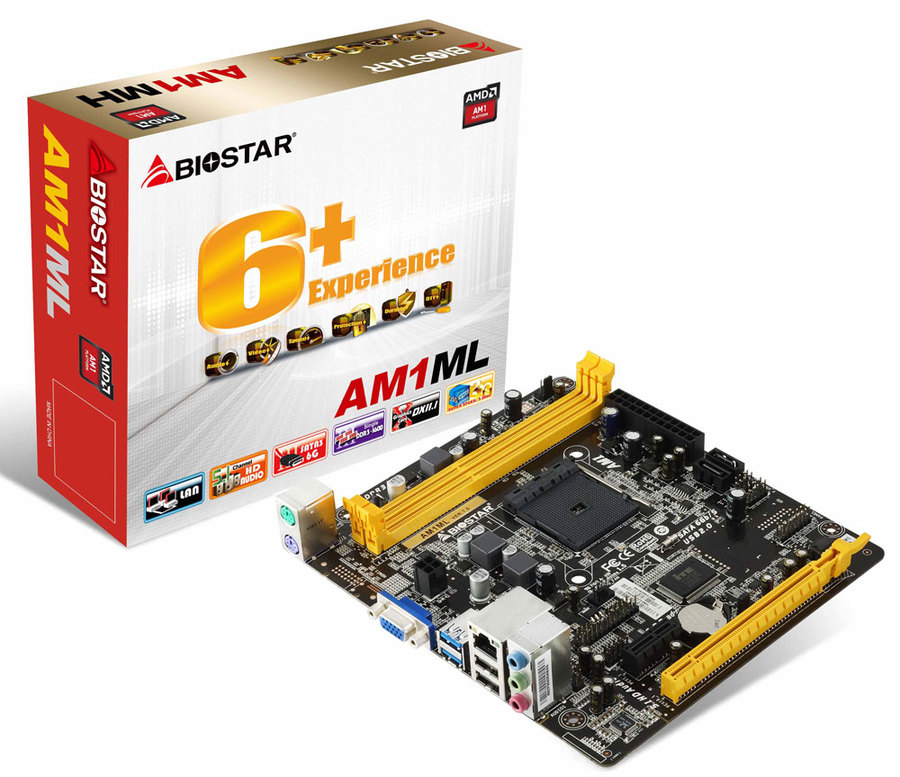 AM1ML AMD Socket AM1 gaming motherboard