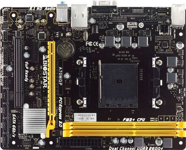 A70MGP AMD Socket FM2+ gaming motherboard
