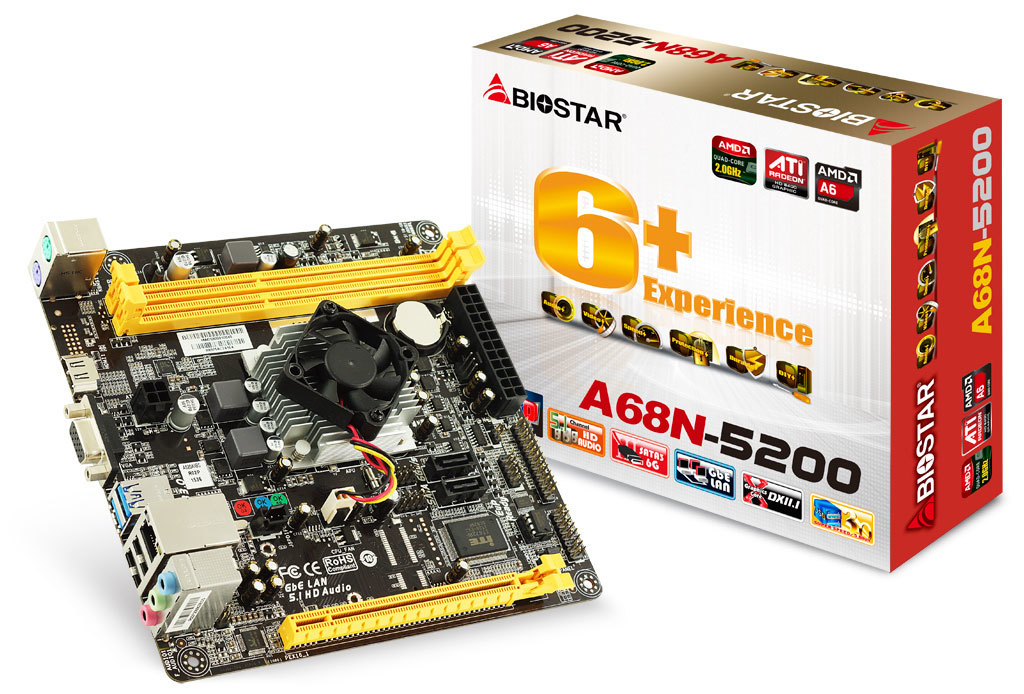 A68N-5200 AMD CPU onboard gaming motherboard