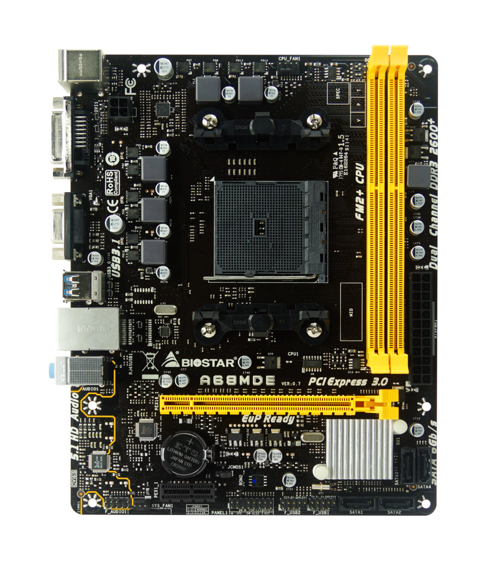 A68MDE AMD Socket FM2+ gaming motherboard