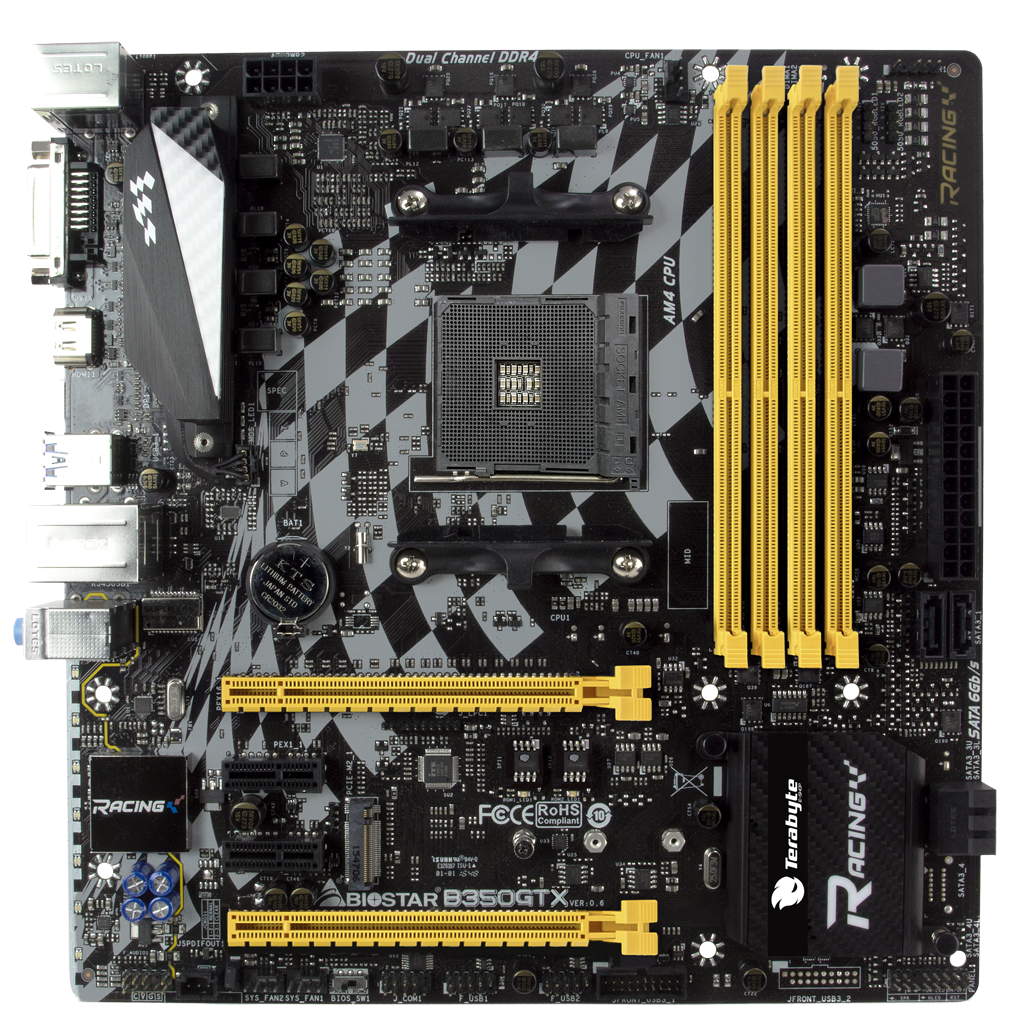 B350GTX AMD Socket AM4 gaming motherboard