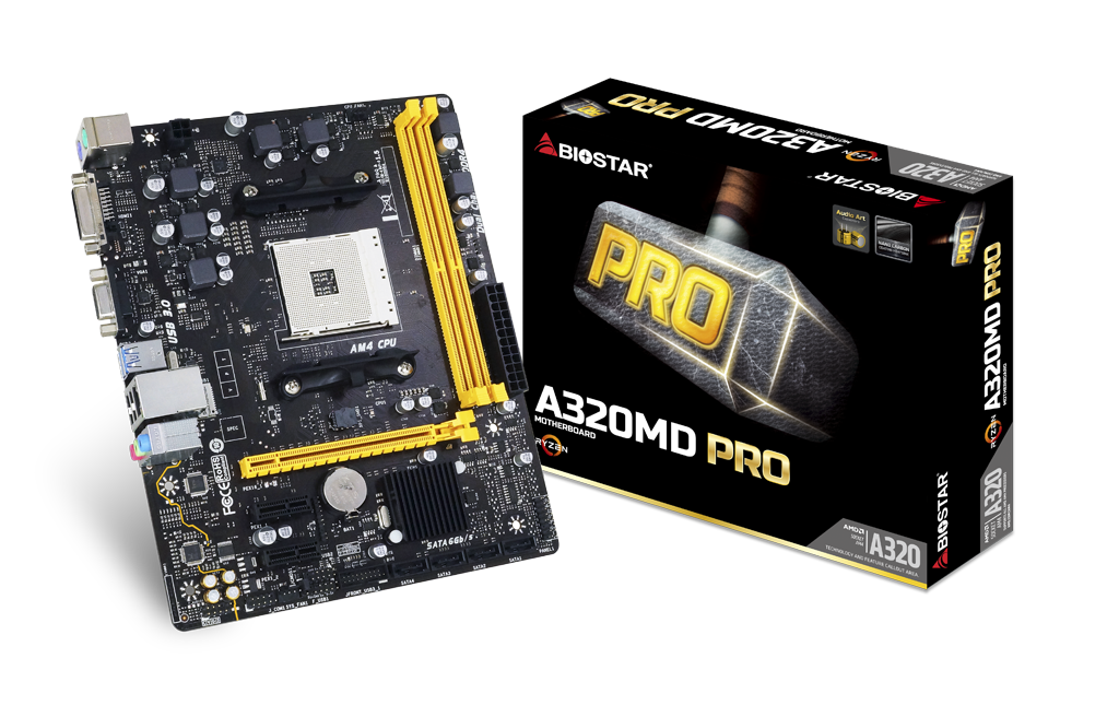 A320MD PRO AMD Socket AM4 gaming motherboard