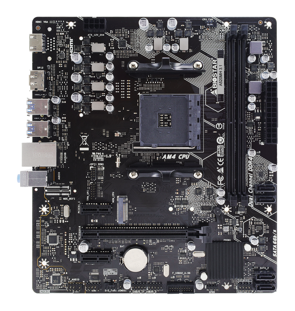A520MH 3.1 AMD Socket AM4 gaming motherboard